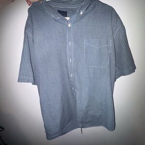 Men's Blue Checkered Shirt